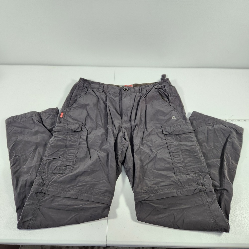 Craghoppers National Geographic NosiLife Convertible Cargo Pants Mens 36L Gray